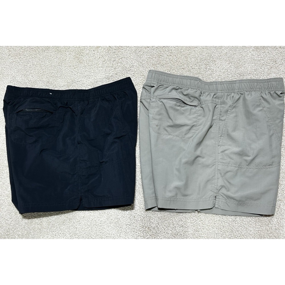 Columbia Women's Sandy River Shorts Medium Lot of 2 Black Tan Utility Hiking
